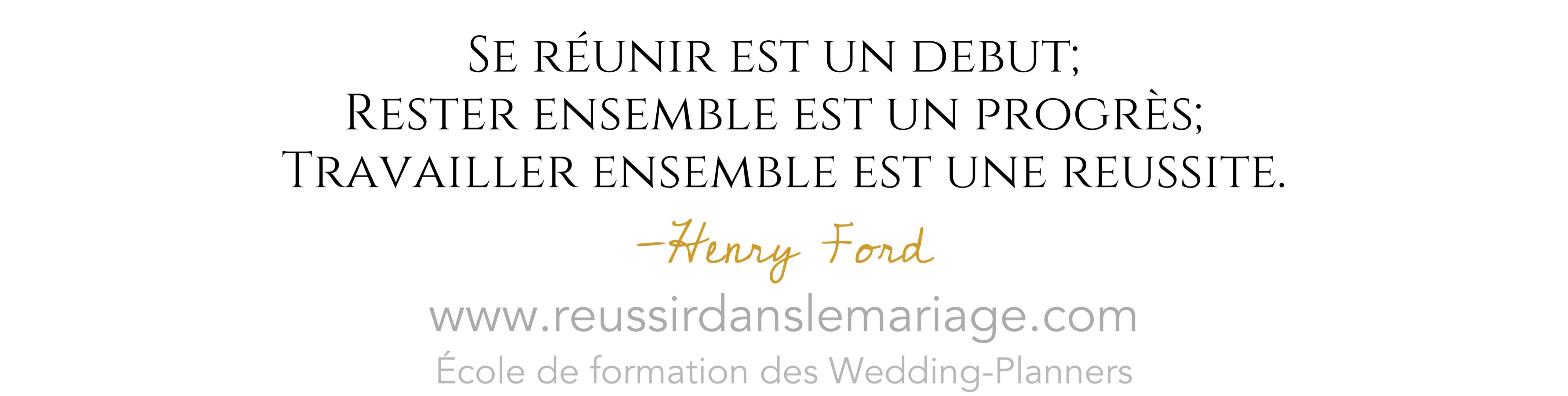 école de formation des wedding planners